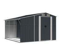 vidaXL Abri de Jardin Anthracite 277x279x179 cm Métal galvanisé