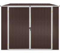 vidaXL Abri de jardin brun 195x198x159 cm Acier galvanisé