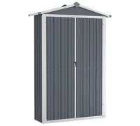 Vidaxl Abri De Jardin Gris 107,5x46x183 Cm Acier Galvanisé Gris