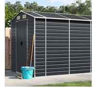 Vidaxl Abri De Jardin Anthracite 191x640x198 Cm Acier Galvanisé Gris