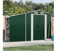 vidaXL Abri de Jardin, Cabane à Outils avec Poignées, Remise à Outils avec Toit Inclinable, Abri de Rangement Terrasse, Vert 364514