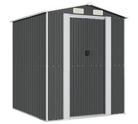 vidaXL Abri de Jardin Cabane Maison de Stockage Remise d'Extérieur Hangar de Stockage d'Outils Anthracite 192x191x223 cm Acier Galvanisé