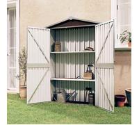Vidaxl Abri De Jardin Marron 107,5x46x183 Cm Acier Galvanisé Marron