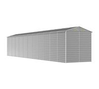 Abri de jardin marron clair 191x895x198 cm acier galvanisé vidaXL