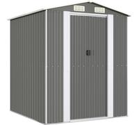 3147438 vidaXL Abri de jardin Gris clair 192x191x223 cm Acier galvanisé