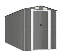Abri de jardin Gris clair 192x440x223 cm Acier galvanisé 3147441