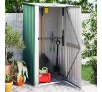 vidaXL Abri de jardin 118,5 x 97 x 209,5 cm acier galvanisé vert