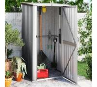 Vidaxl Abri De Jardin Gris 118,5x97x209,5 Cm Acier Galvanisé Gris
