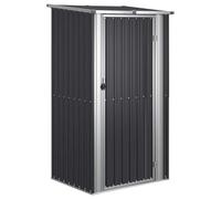 vidaXL Abri de jardin Hangar de stockage Anthracite 118,5x97x209,5 cm Acier galvanisé