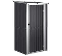 vidaXL Abri de Jardin Hangar de Stockage Abri de Rangement Remise à Outils Maison de Rangement Extérieur Anthracite 118,5x97x209,5 cm Acier Galvanisé