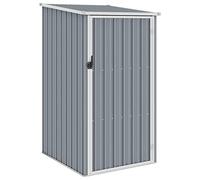 vidaXL Abri de Jardin Hangar de Stockage d'Outils Cabane de Jardin Abri de Rangement Cabane à Outils Extérieur Gris 87x98x159 cm Acier Galvanisé