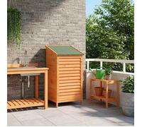 vidaXL Abri de jardin Marron 59 x 56 x 113,5 cm Bois de Sapin Massif 42033455