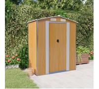vidaXL Abri de jardin Marron clair 192x108x223 cm Métal galvanisé 319275