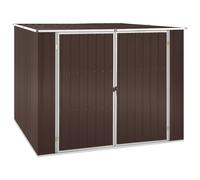 Vidaxl Abri De Jardin Marrron 195x198x159 Cm Acier Galvanisé Marron