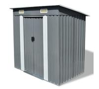 vidaXL Abri de jardin Métal Gris