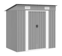 vidaXL Abri de jardin Métal Gris