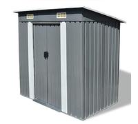 vidaXL Abri de jardin Métal Gris