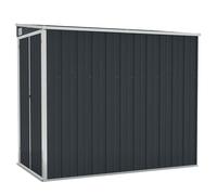 vidaXL Abri de Jardin Mural Anthracite 118x194x178 cm Métal