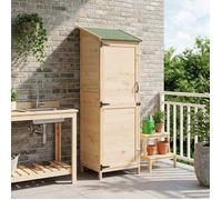 vidaXL Abri de jardin Naturel 59,5 x 56 x 176,5 cm Bois d'ingénierie 42033444