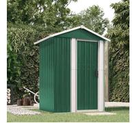 vidaXL Abri de jardin Vert 126x97,5x177 cm Acier galvanisé Rangement pour outils 316233