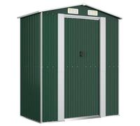 vidaXL – Abri de jardin – 192x108x223 cm – Acier galvanisé Vert – Rangement pour outils – 319267