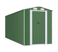 Tuinschuur 192x523x223 cm gegalvaniseerd staal groen3147431