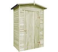 vidaXL Abri de stockage de jardin Bois de pin imprégné G