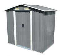 vidaXL Abri de stockage pour jardin Métal Gris 204 x 132 x 186 cm 42983