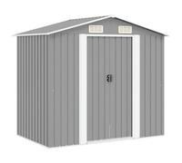 vidaXL Abri de stockage pour jardin Métal Gris 204 x 132 x 186 cm 42983
