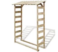 vidaXL Abri de stockage du bois de chauffage 150x44x176 cm Pin imprégné 42956