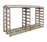 vidaXL Abri de stockage du bois de chauffage 300x90x176cm Pin imprégné 43330