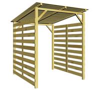 vidaXL Abri de stockage du bois de chauffage Bois de pin imprégné