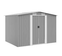 vidaXL Abri de stockage pour jardin Métal Gris 257 x 205 x 178 cm