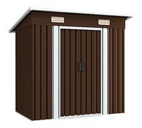 vidaXL Abri de stockage pour jardin Marron 194x121x181 cm Acier