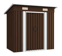 vidaXL Abri de stockage pour jardin Marron 194x121x181 cm Acier