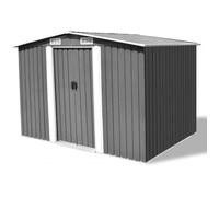 vidaXL Abri de stockage pour jardin Métal Gris 257 x 205 x 178 cm