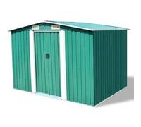 vidaXL Abri de stockage pour jardin Métal 257 x 205 x 178 cm Vert