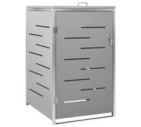 vidaXL Abri pour poubelle 69x77,5x112,5 cm Inox