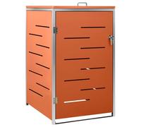 vidaXL Abri pour poubelle 69x77,5x112,5 cm Inox