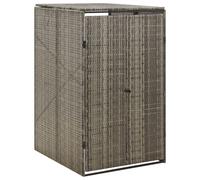 Containerberging enkel 70x80x117 cm poly rattan grijs319864