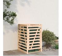 Vidaxl Abri Pour Poubelle Sur Roulettes 84x90x128,5 Cm Bois Massif Pin