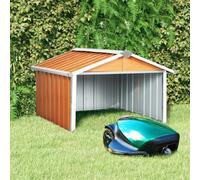Vidaxl Abri Pour Robot De Jardin 92x97x63 Cm Acier Galvanisé Marron