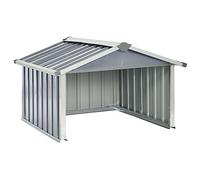 vidaXL Abri pour Robot de Jardin Abri pour Tondeuse à Gazon Robotisée Rangement d'Outils Hangar Arrière-Cour 92x97x63 cm Acier Galvanisé Gris