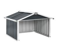 vidaXL Abri pour Robot de Jardin Abri pour Tondeuse à Gazon Robotisée Rangement d'Outils Hangar Arrière-Cour 92x97x63cm Acier Galvanisé Anthracite