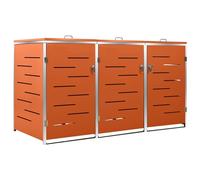 Containerberging driedubbel 207x77,5x112,5 cm roestvrij staal149564