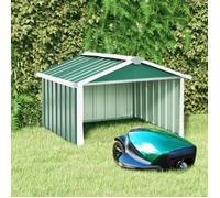 vidaXL Abri tondeuse robot de jardin 92x97x63 cm Acier galvanisé Vert