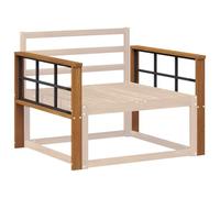vidaXL Accoudoir 2 pièces naturel 78,5 x 6 x 61 cm en bois massif d'acacia
