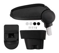 vidaXL Accoudoir de Voiture Noir 12x36x(33,5-48) cm ABS, boîte de Rangement d'accoudoir de Voiture, Console Centrale de Voiture, Remplacement d'accoudoir de Voiture