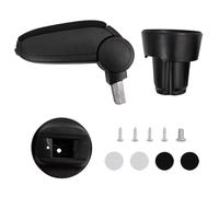 vidaXL Accoudoir de Voiture Noir 13x33x(33-49) cm ABS, boîte de Rangement d'accoudoir de Voiture, Console Centrale de Voiture, Remplacement d'accoudoir de Voiture