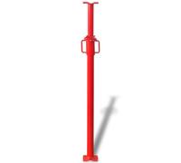 vidaXL Acrow Prop Rouge 180 x 12,5 x 12,5 cm en acier avec finition peinte, accessoire Acrow, outil de soutien structurel réglable, nivelleur de construction durable, ressource de hauteur pour la